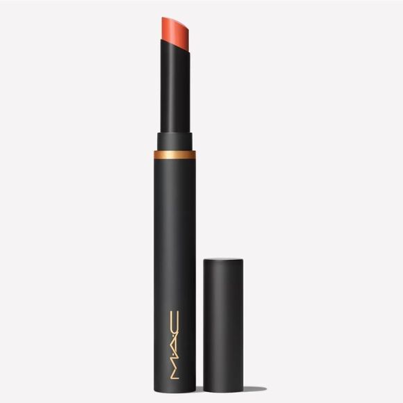 MAC Velvet Blur Slim Stick Lipstick in Sorry Not Sorry (Dirty Pumpkin Orange) - Picture 3 of 17
